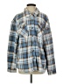 Sage Collective 100% Polyester Plaid Blue Fleece Size XS - photo 1