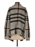 Suzy Shier Plaid Gray Cardigan Size M - photo 2