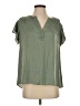 The Limited 100% Polyester Green Short Sleeve Blouse Size S - photo 1