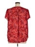 Fun2Fun 100% Polyester Hearts Red Short Sleeve Blouse Size 1X - photo 2