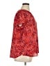 Fun2Fun 100% Polyester Hearts Red Short Sleeve Blouse Size 1X - photo 4