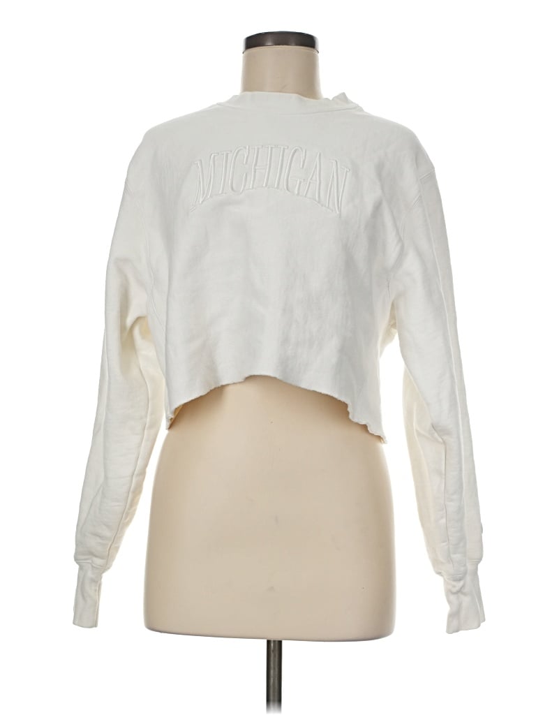 Pre-owned Champion Sweatshirt In White