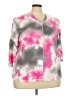 Live Well Active Tie-dye Pink 3/4 Sleeve Top Size 22 - photo 1