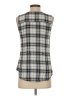 Francesca's Gray Sleeveless Button-Down Shirt Size S - photo 2