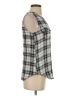 Francesca's Gray Sleeveless Button-Down Shirt Size S - photo 4