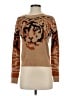 Flying Tomato Animal Print Tan Pullover Sweater Size S - photo 1