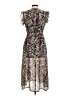 Mazik Floral Black Cocktail Dress Size M - photo 2