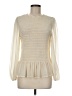 Great Jones 100% Polyester Ivory Long Sleeve Blouse Size M - photo 1