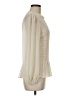 Great Jones 100% Polyester Ivory Long Sleeve Blouse Size M - photo 4