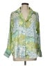 Zara Paisley Green Long Sleeve Blouse Size L - photo 1