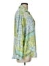 Zara Paisley Green Long Sleeve Blouse Size L - photo 4