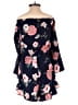 E&M Collection 100% Polyester Floral Blue Romper Size S - photo 2