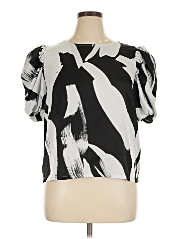 DKNY Short Sleeve Blouse (view 1)