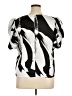 DKNY 100% Polyester Silver Short Sleeve Blouse Size XL - photo 2