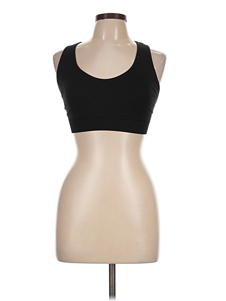 Pre-owned Unbranded Sports Bra In Black