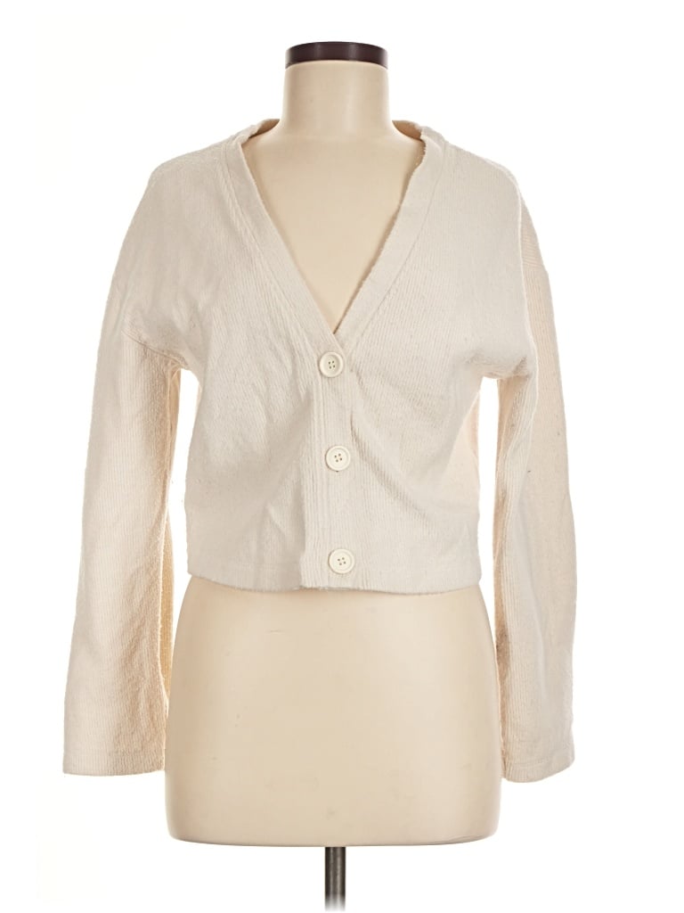 Pre-owned Zara Cardigan Sweater In Ivory