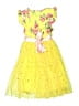 Unbranded 100% Polyester Yellow Dress Size 7 - 8 - photo 2