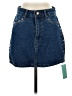 oasis 100% Cotton Blue Denim Skirt Size 4 - photo 1