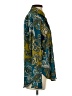 Zac & Rachel 100% Polyester Paisley Teal Long Sleeve Blouse Size S - photo 4