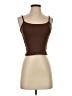 Klassy Network Solid Brown Sleeveless Top Size XS - photo 1