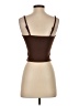 Klassy Network Solid Brown Sleeveless Top Size XS - photo 2
