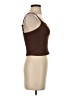 Klassy Network Solid Brown Sleeveless Top Size XS - photo 4