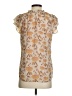 Tamara H. 100% Polyester Gold Sleeveless Blouse Size XS - photo 2