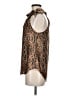 Veronica M. 100% Polyester Animal Print Brown Sleeveless Blouse Size M - photo 5