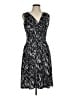 Nine West Graphic Gray Cocktail Dress Size 6 - photo 1