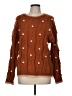 Entro Polka Dots Brown Pullover Sweater Size M - photo 1