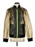 INC International Concepts 100% Polyurethane Color Block Green Track Jacket Size S - photo 1