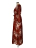 Unbranded 100% Polyester Floral Brown Casual Dress Size L - photo 5