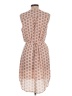 H&M 100% Polyester Print Tan Casual Dress Size 12 - photo 2