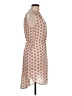 H&M 100% Polyester Print Tan Casual Dress Size 12 - photo 4