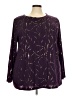 BLOOMCHIC Purple Long Sleeve Blouse Size 22 - photo 1