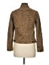Lucky Brand 100% Cotton Animal Print Gold Brown Jacket Size M - photo 2