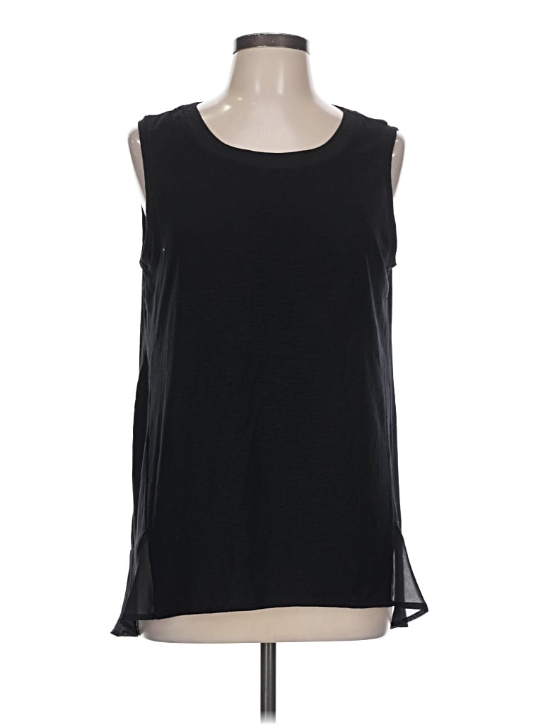 Pre-owned Adrienne Vittadini Sleeveless T-shirt In Black