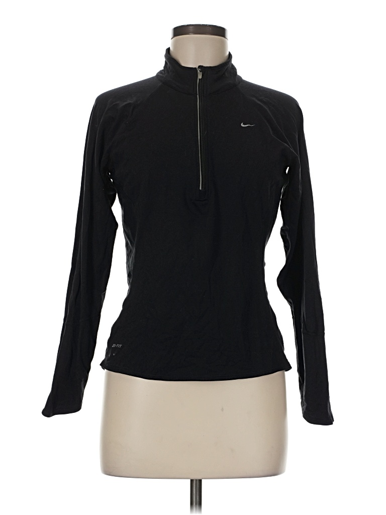 Pre-owned Nike Fleece Jacket In Black