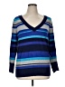Lane Bryant Stripes Blue Pullover Sweater Size 14 - 16 Plus - photo 1