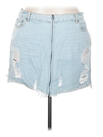 Forever 21 Plus Denim Skirt (view 1)