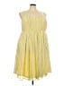 Torrid 100% Polyester Stripes Yellow Casual Dress Size 3X Plus (3) - photo 1