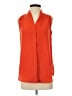 Reiss 100% Polyester Orange Sleeveless Blouse Size 4 - photo 1