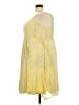 Torrid 100% Polyester Stripes Yellow Casual Dress Size 3X Plus (3) - photo 5