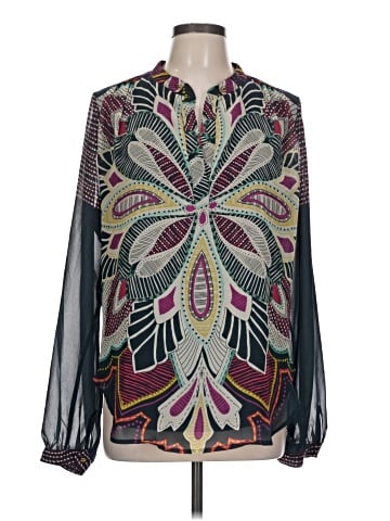 TJ Collection Long Sleeve Blouse (view 1)