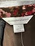 Christopher & Banks 100% Polyester Print Burgundy Formal Skirt Size 16 - photo 4