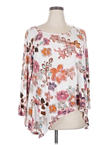 American Rag Cie 3/4 Sleeve T-Shirt (view 1)