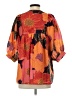 J.Marie 100% Polyester Orange 3/4 Sleeve Blouse Size XS - photo 2