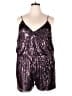 Double Crazy Metallic Purple Romper Size 4X - photo 1