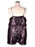 Double Crazy Metallic Purple Romper Size 4X - photo 2