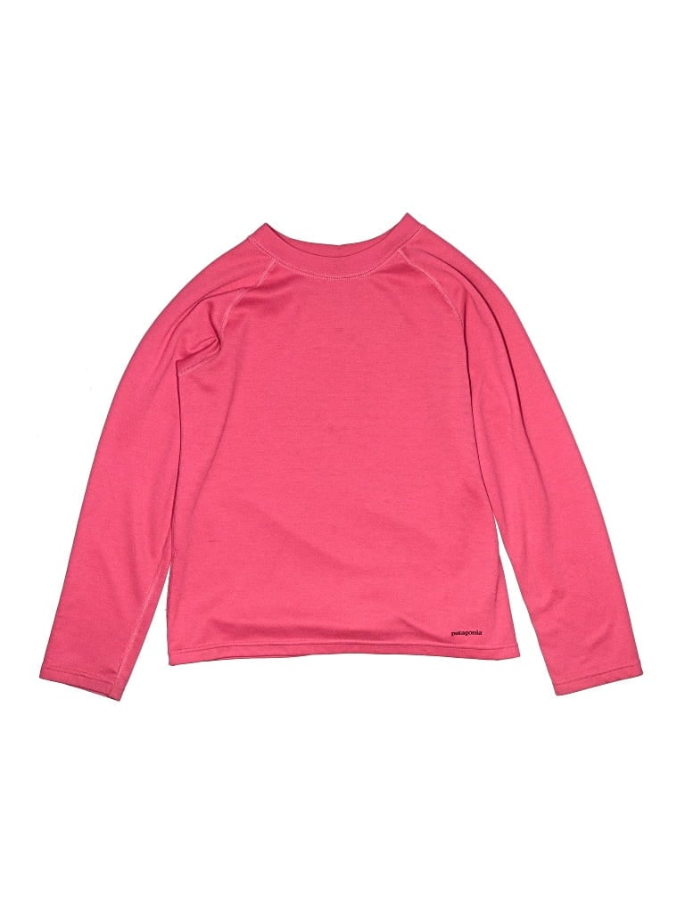 Pre-owned Patagonia Kids' Long Sleeve T-shirt In Pink